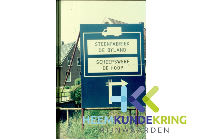 Info bord scheepswerf de Hoop en Steenfabriek de Byland Tolkamer Coll. G.B. Janssen (369)